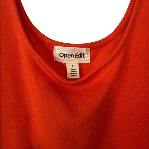 Open Edit Scoop neck dress with slit, size L - Picture 4 of 4